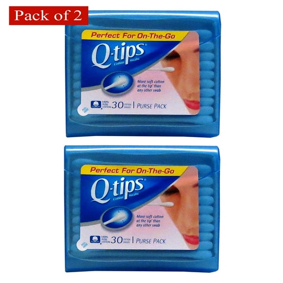 Q-Tips Cotton Swabs 30 Count (Pack of 2)