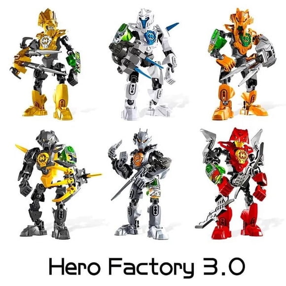 Hero Factory Star Warrior Bionicle Building Blocks Furno Evo Combined Robot Mech Model Bricks Toys For Children Christmas Gifts