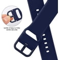 thumbnail image 4 of Paquete de 3 compatibles con correas de Apple Watch de 41 mm, 40 mm y 38 mm, correa de repuesto de pulseras deportivas de silicona suave con cierre clásico para Iwatch Series Se 7 6, 4 of 5