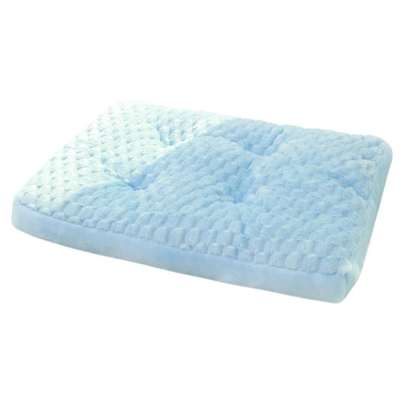 Blue 50X30Cm Pet Bed Mat, Deep Sleep Orthopedic Cushion For Small Dogs Cats, Washable