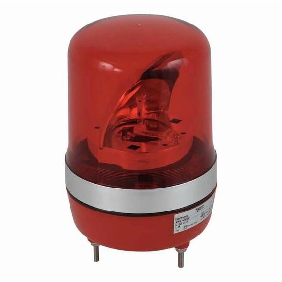 Schneider Electric Warning Light,Rotating Mirror LED,Red XVR10B04
