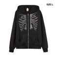 thumbnail image 4 of Guardurnaity Sudadera con capucha y cremallera para mujer, suéter cálido de manga larga para invierno, sudadera con capucha de viaje escolar informal a la Prendas para la parte del cuerpo Negro L Guardurnaity AP012600-07, 4 of 6