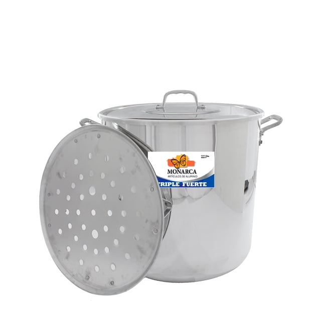 Vaporera De Aluminio Triple Fuerte No. 45 Capacidad 50 Litros
