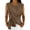 Coffee, variant on Women's Crew Neck Sleeveless Blouse Relaxed Fit Casual Versatile Blouse Summer Blouse