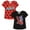 Black/red, variant on Miraculous Ladybug Cat Noir Rena Rouge Big Girls 2 Pack T-Shirts Little Kid to Big