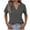 New/Dark Gray, variant on Otvok 2025 Blouses for Women New Summer Solid Color V-Neck Short Sleeved Tops