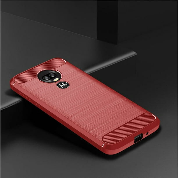 Funda suave para Motorola Moto G7 Power, carcasa trasera de fibra de carbono, silicona, parachoques, funda de teléfono para Moto G7 / G7 play xuanjing unisex