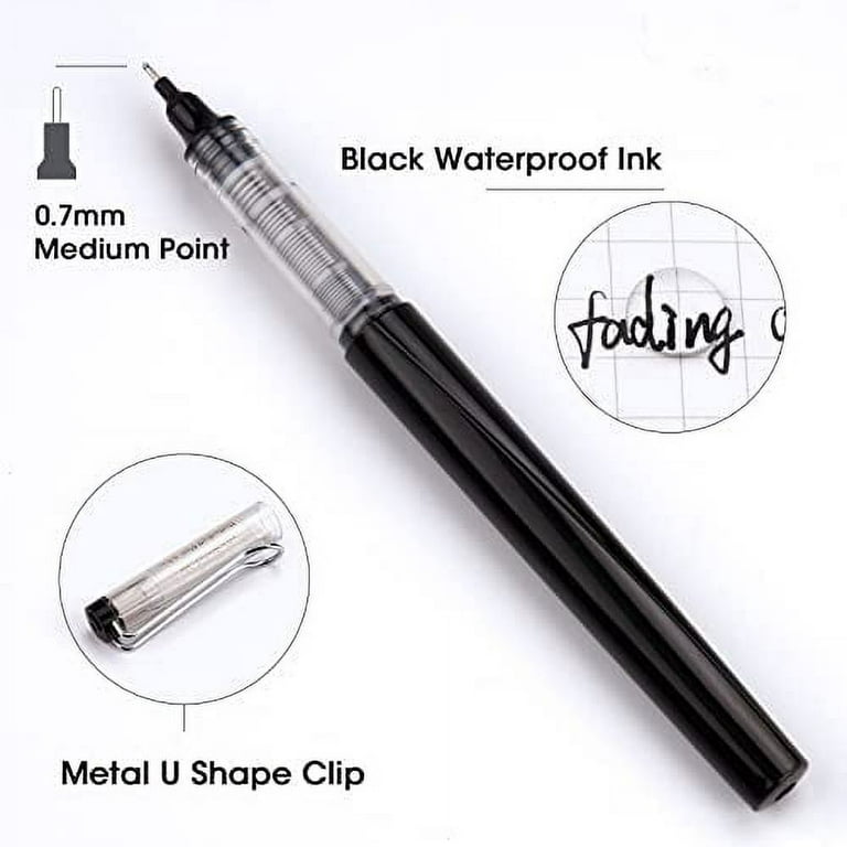 WRITECH Liquid Fineliner Pens Black Precision Multiliner Micro Pen 9 Pack,  Quick Dry Waterproof Pigment Ink Drawing Pen for Journaling Planning Hand