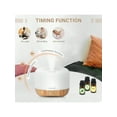 thumbnail image 6 of Aromatherapy Essential Oil Diffuser Room: Humidifier Aroma Scent Cool Mist Diffuser Colorful Lights Wood Cute Small Large Waterless Auto Off Ultrasonic Diffusers Home Bedroom 300ml, 6 of 17