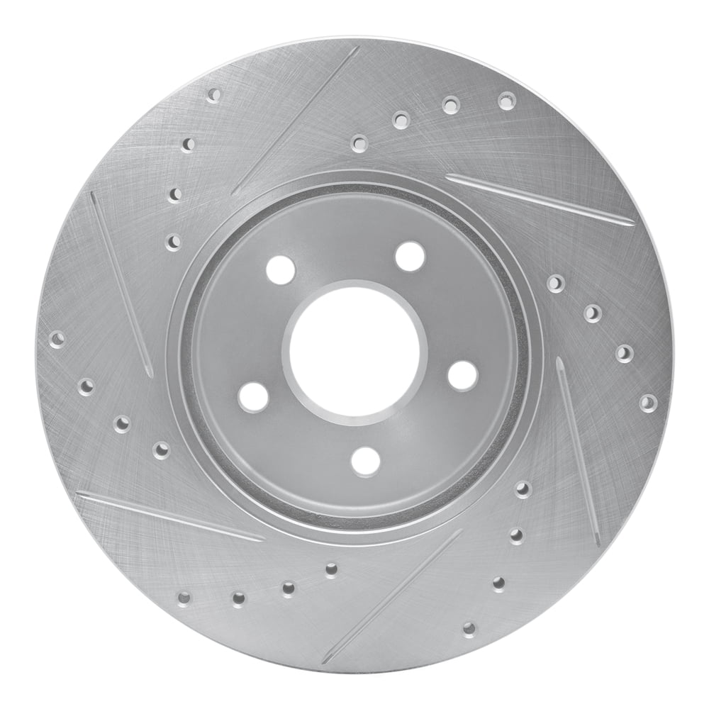 Dynamic Friction Company 631-20012R DFC Brake Rotor - Drilled And Slotted - Silver