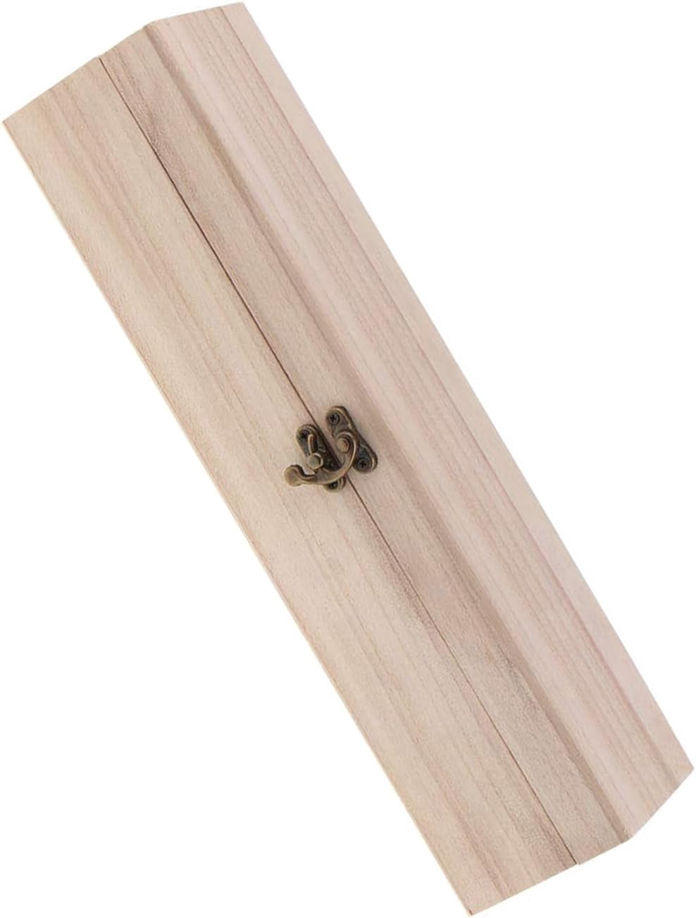 Unfinished Wood Box, 5 Pack Ready to Decorate Wooden Box with Hinged Lid, Craft Box Pencil Box for Tea Trinket Storage, Make Your Own Gift, Jewelry, Photo(7.87 * 3.94 * 1.97In)