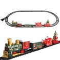 thumbnail image 4 of Gifts for Kids! Fwttom Toy Cars, Christmas Train Children's Toy Mini Simulation Train Toy Gift Retro Lighting Music Assembly Rail Car Toy, 4 of 9