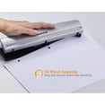 thumbnail image 5 of Bostitch Office 3 Hole Punch, 12 Sheet Capacity, Silver, 5 of 8