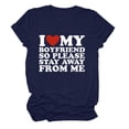 thumbnail image 2 of TIMIFIS T-Shirts à Manches Courtes pour Femmes, T-Shirt Imprimé Cœur de la Saint-Valentin, T-Shirt Décontracté d'Été à Col Rond, 2 of 3