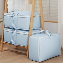 Clearance Under $5! InsCrazy Clothes Storage Extra Large Storage Bags With Reinforced Handles Zipper for Closet King Size Comforter, Pillow, Quilt, Bedding, Clothes, Blanket Organizers