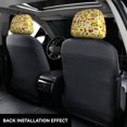 thumbnail image 3 of Kdxio Funny Construction Vehicles Pattern Print 2 Piece Car Head Rest Covers Set Auto Front/Rear Seats Headrest Cover Universal Fit Most Cars,Sedan, SUV, 3 of 9