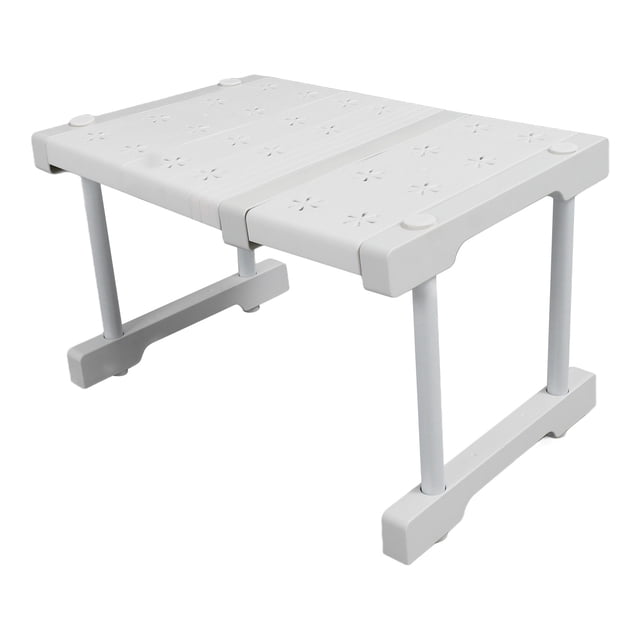 Expandable Closet Shelf Organizer, Expandable Closet Tension Shelf, Stackable Shelves Adjustable Storage Shelf Riser for Kitchen Pantry Office, Spice Rack Pantry Shelf