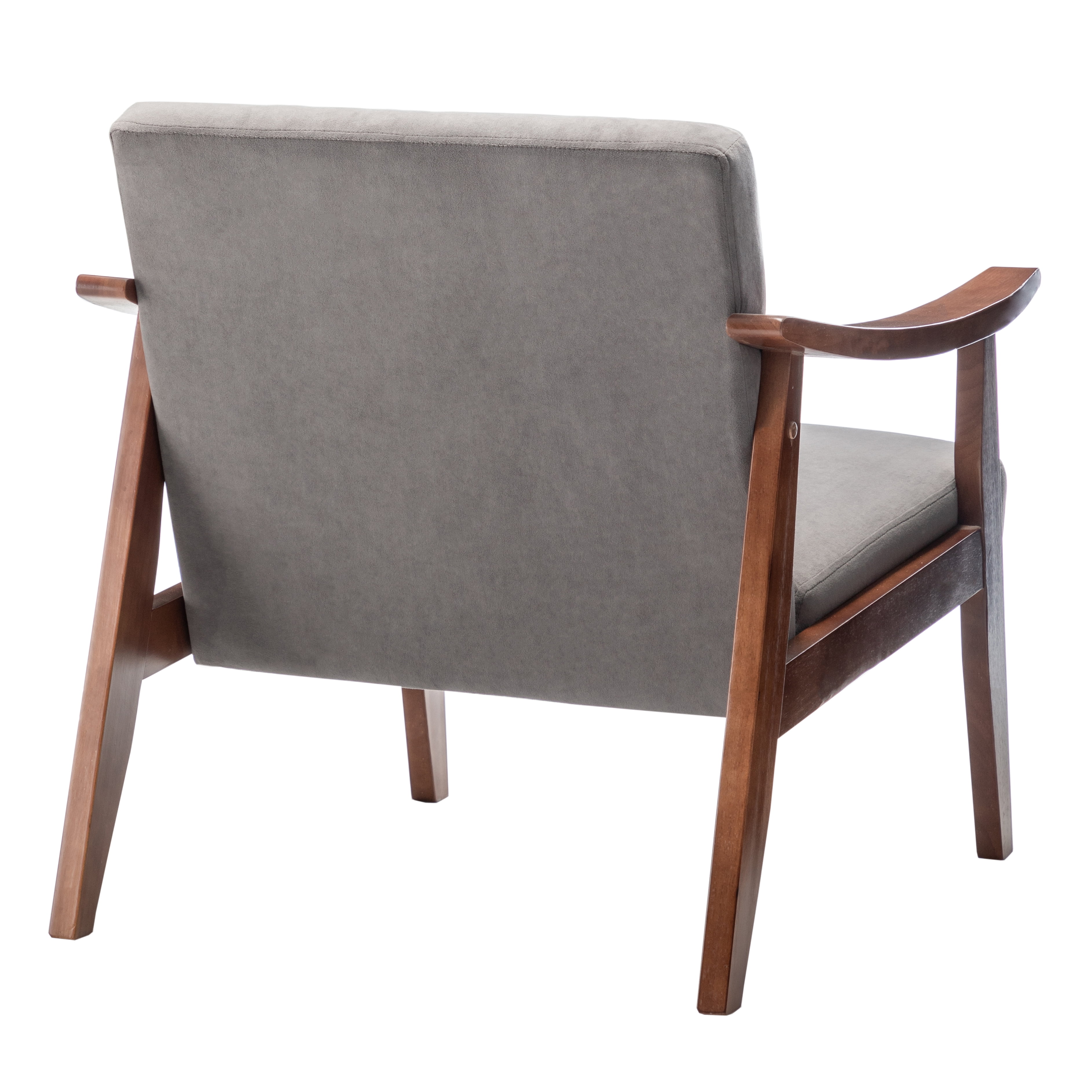 US Pride Furniture Gopal 27.2" Wide Velvet Accent Chair, Grey