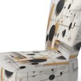 thumbnail image 4 of Designart "Minimalist Exploration Beige Suprematism II" Multi-Color Abstract Suprematism Upholstered Accent Chair - Modern Arm Chair For Bedroom, 4 of 7