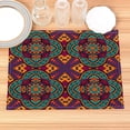 thumbnail image 6 of Famous ic Flowers Pattern Placemat Cotton Linen Fabric Table Mats Family Dinner Tableware Kitchen Table Mat, 6 of 7