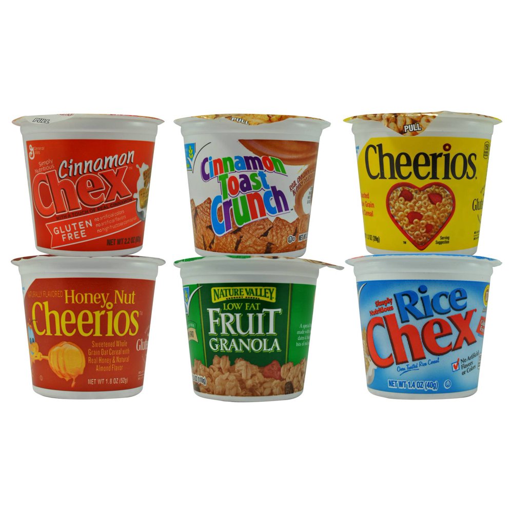 General Mills Assorted Cereal in a Cup Goodness Pack, 2.18 Ounce
