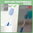 thumbnail image 4 of BPPEG 6 Pack Toothbrush Covers,Tooth Brush Cover Cap for Electric&Regular Toothbrush Head, 4 of 7