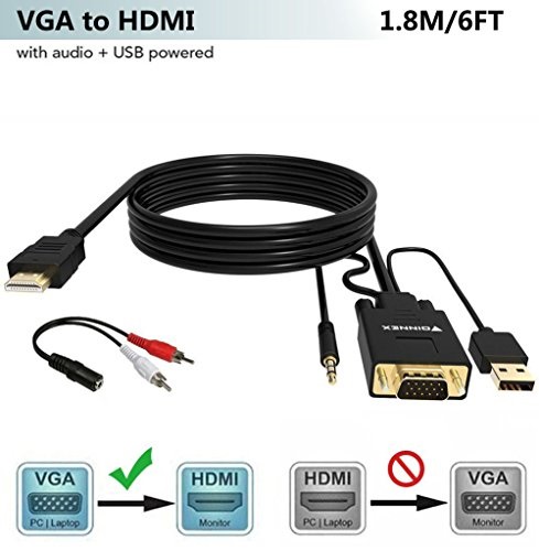 FOINNEX VGA to HDMI Adapter/Converter 