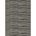 thumbnail image 6 of Momeni Xander Polyester Blend Striped Black Area Rug 5'3" X 7'6", 6 of 7