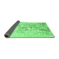 thumbnail image 2 of Ahgly Company Indoor Round Abstract Emerald Green Contemporary Area Rugs, 4' Round, 2 of 4