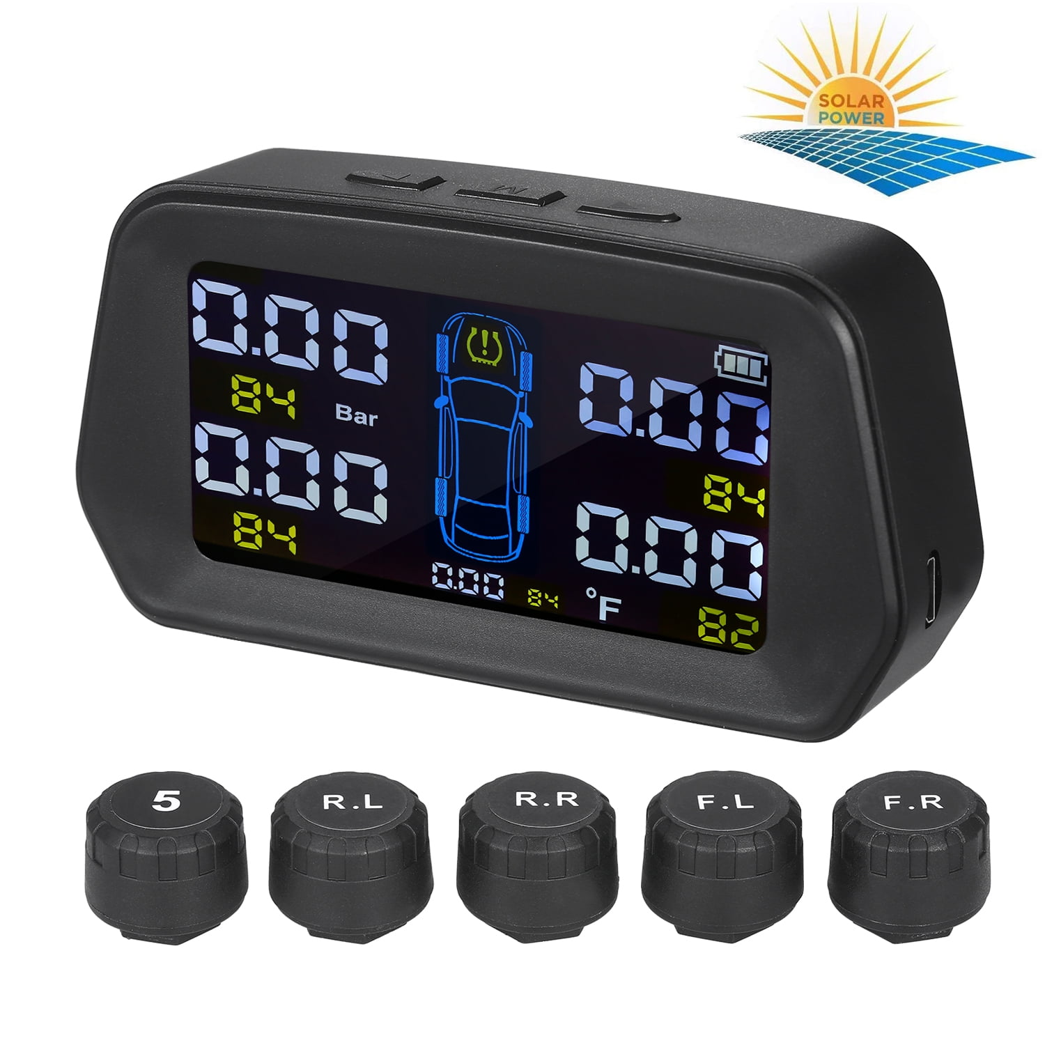 6wheel Big Truck Solar Tire Pressure Monitoring System TPMS 6PCS