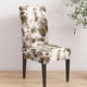 thumbnail image 2 of Cubierta de Taburete de Silla, con Respaldo Bajo Corto Spandex Trasera 45-55 Soledad Fundas de asiento de silla de comedor, 2 of 10