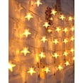thumbnail image 3 of Star String Lights Indoor,20Ft 40LEDs Twinkle Multicolor Fairy Lights Battery Operated Waterproof Hanging Christmas Lights Indoor Outdoor for Tent Bedroom Patio Party, 3 of 5