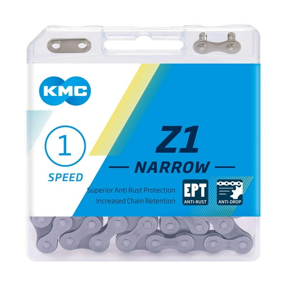 KMC EPT Z1 Narrow Chain, Dark Silver, 112 Link