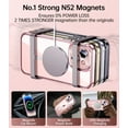 thumbnail image 3 of Magnetic Clear for iPhone 13 Case with Full Camera Cover Protection [No.1 Strong N52 Magnets] [Military Grade Drop Protection] for Women Girls Phone Case (6.1")-Clear, 3 of 12