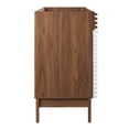 thumbnail image 2 of Modway Render 47" Plastic and Wood Bathroom Vanity Cabinet in White/Walnut, 2 of 7