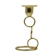 thumbnail image 2 of Candelero de metal Candelabros Portavelas votivas Soporte de velas, Velas cónicas Tres Bucles 6x13cm Zulema Portavelas, 2 of 7