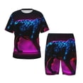 thumbnail image 1 of Balery Futuristic Purple Panther A、 Conjunto de Pijama Infantil de Manga Corta con Estampado – Ropa de Dormir de Algodón Suave-3X-Large, 1 of 6