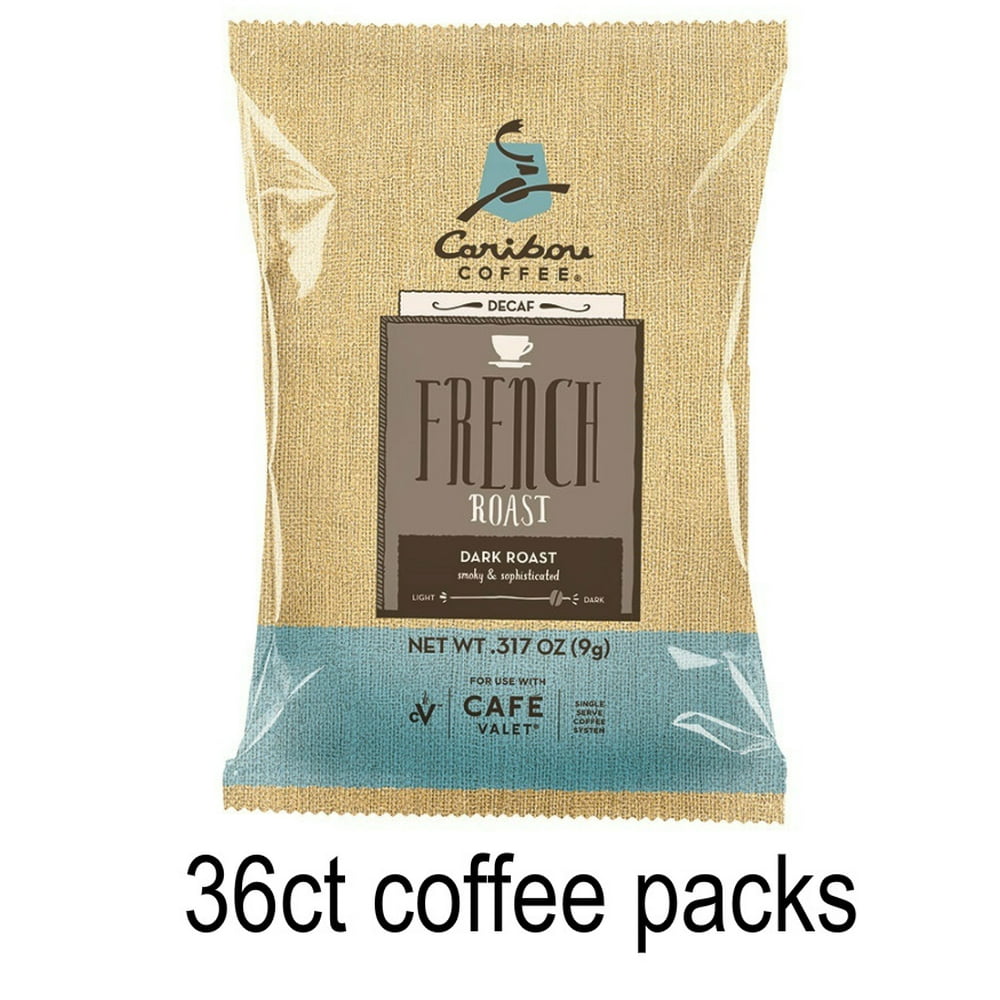 Caribou Coffee 36Count Decaf French Roast OneCup Coffee Filter Packs