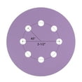 thumbnail image 4 of 5 Pack 5-Inch Purple Sanding Discs 2000 Grits 8 Hole Hook & Loop Professional Aluminum Oxide Sandpaper, 4 of 6