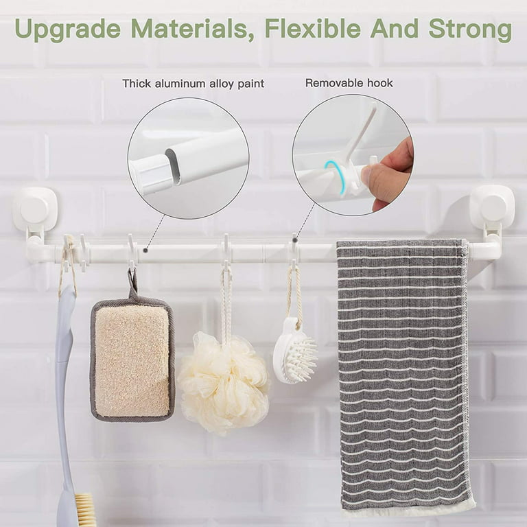 Self-adhesive Towel Holder Space Aluminum No Drilling Bathroom Towel  Organizers Towel Bar Bathroom Shelves Hand Towel Bar New - AliExpress