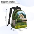 thumbnail image 2 of Honeii Horse Rearing Up In The Field Print School Backpack,Casual Lightweight Travel Rucksack Daypack,Backpacks for College High, 2 of 6