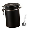 thumbnail image 4 of Coffee Bean Storage Household Coffee Bean Sealed Storage Tank Stainless Steel Vacuum Storage Airtight Storage Tank for Cookie Sugar Kitchen black.8L, 4 of 7