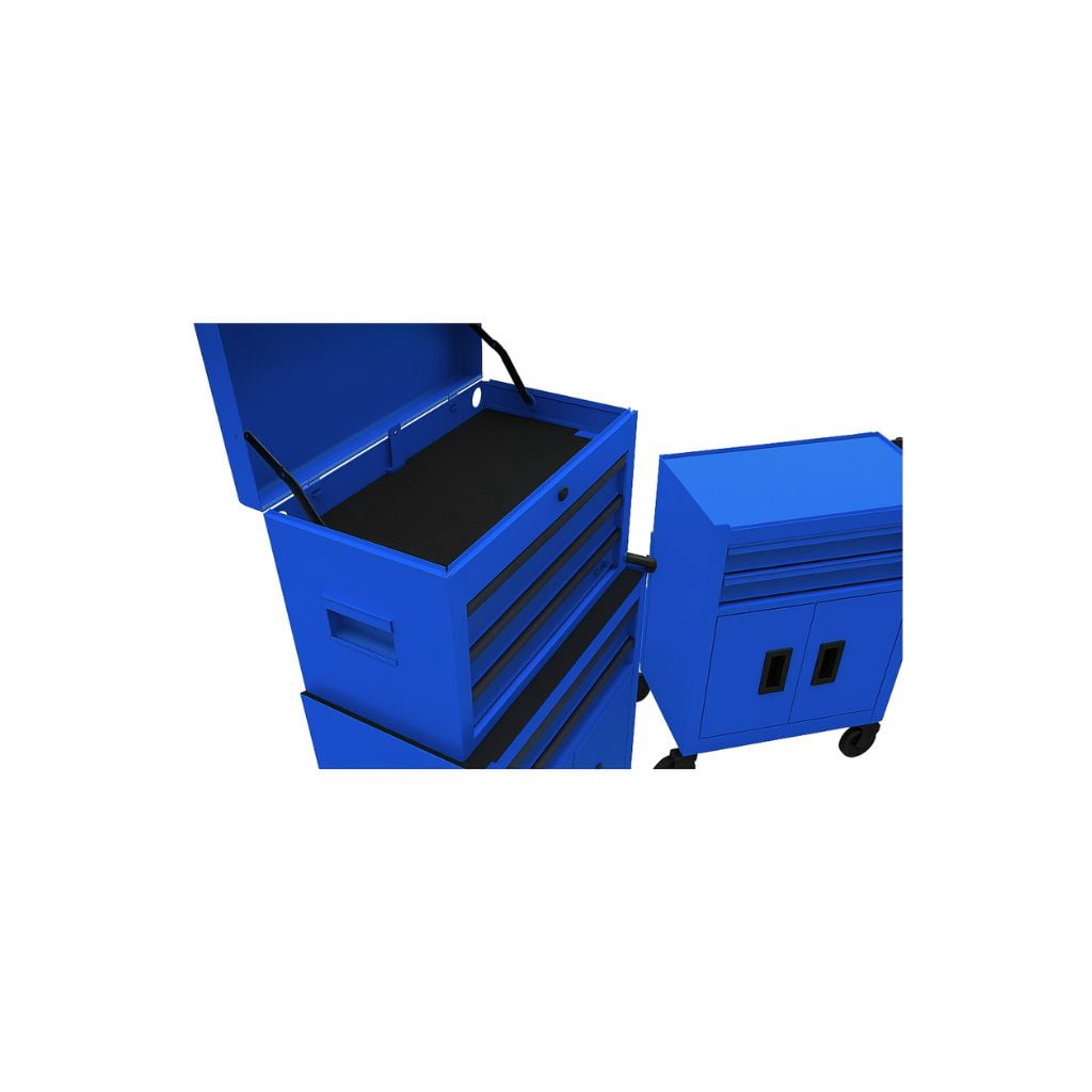 Hyper Tough 20-Inch Heavy Duty Steel Tool Chest, 300 lbs Capacity, Blue