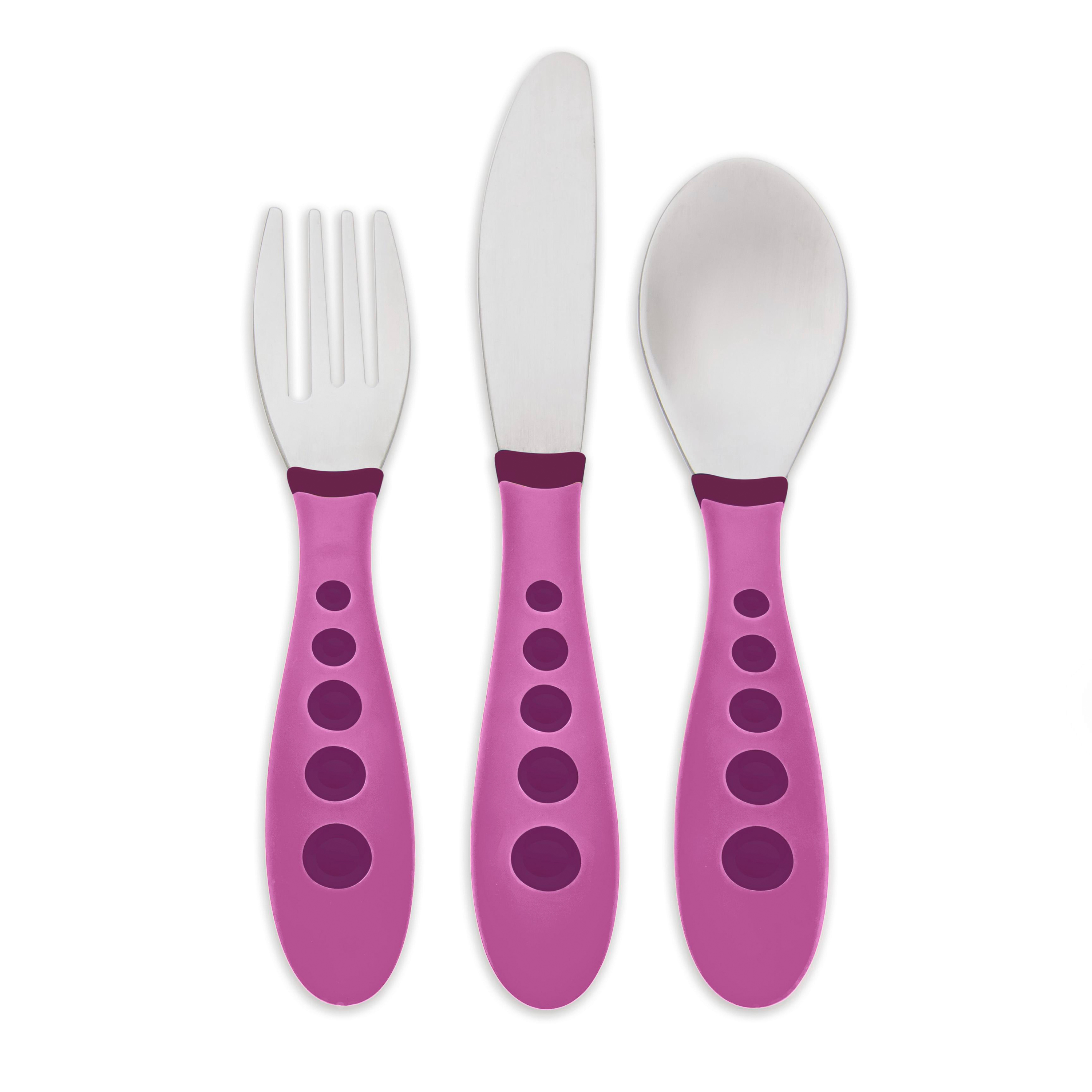 First Essentials by NUK™ Kiddy Cutlery® Knife, Fork and Spoon Set, 3-Pack - image 2 of 6
