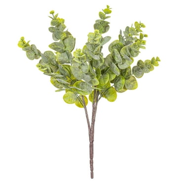Vickerman 19" Artificial Green Spiral Eucalyptus Bush, 2 per bag.