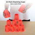 thumbnail image 7 of Sport Stacking Cups, 24pcs Sports Stacking Cups Speed Training Game for Challenge Competition Travel Party Gift for Kids and Adults, 7 of 7
