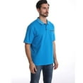 thumbnail image 2 of Pocket Stitching Men Short Sleeve Cotton Polo Shirt , Men Slim Fit Sport Tops Golf Polo Shirt ., 2 of 6