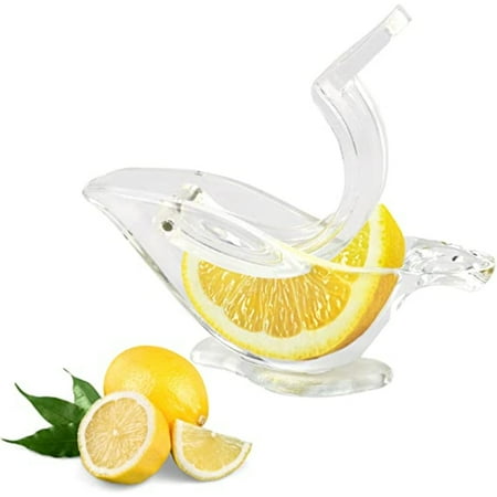 

PEACNNG Manual Lemon Juicer Lemon Slice Squeezer Portable Transparent Fruit Juicer Bird Shape Hand Juicer for Orange Lemon Lime Pomegranate