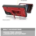 thumbnail image 4 of ArmadilloTek Vanguard Compatible with Samsung Galaxy S21+ Plus Case, Military Grade Full-Body Rugged with Built-in Kickstand [Screenless Version] - Red, 4 of 4