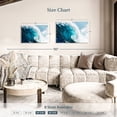 thumbnail image 4 of Elephant Stock Raw Ocean Waves Wall Art - Horizontal Canvas Wall Art - Living Room Wall Decor - Beach Canvas - Teal And Blue Decor - 30" x 20", 4 of 8